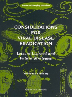 cover image of Considerations for Viral Disease Eradication